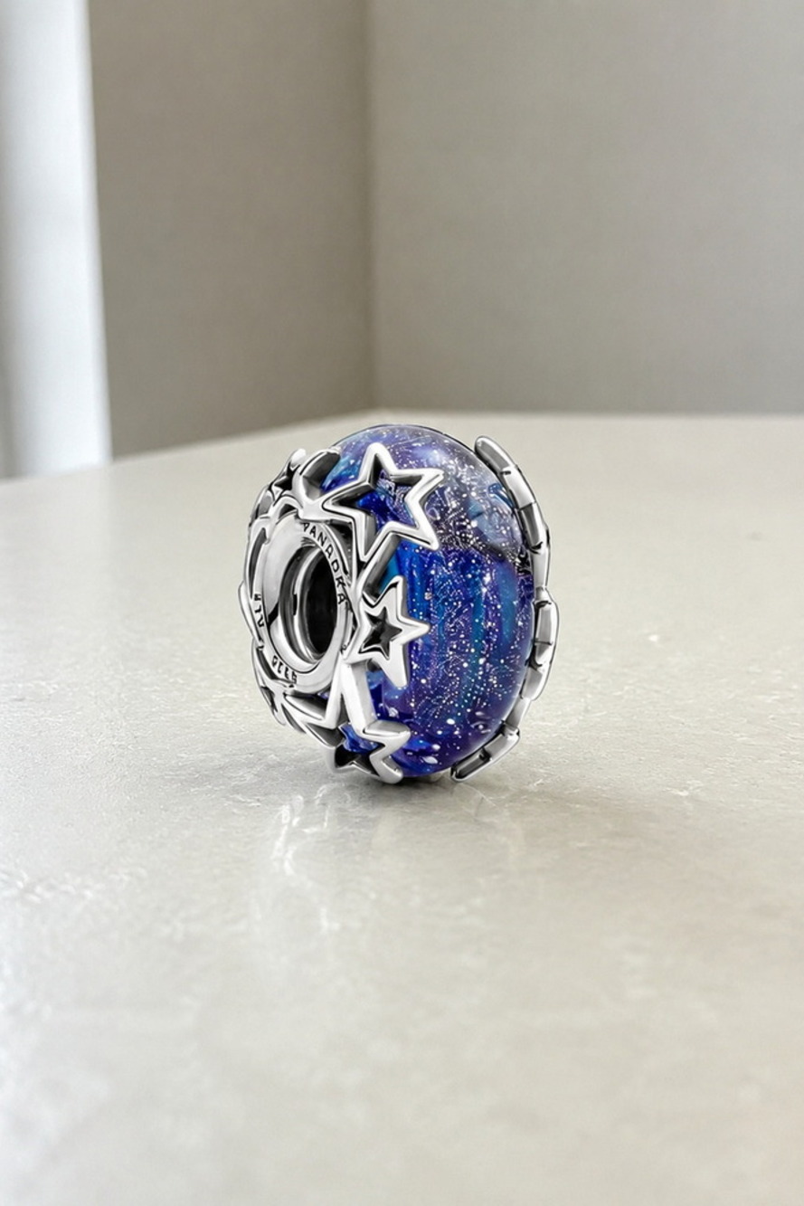 Pandora Sparkling Paw Print Charm